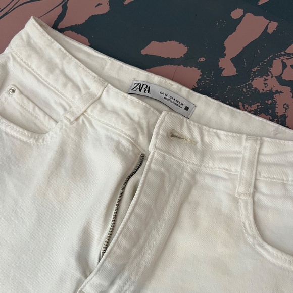 White straight jeans Zara - Picture 3 of 6